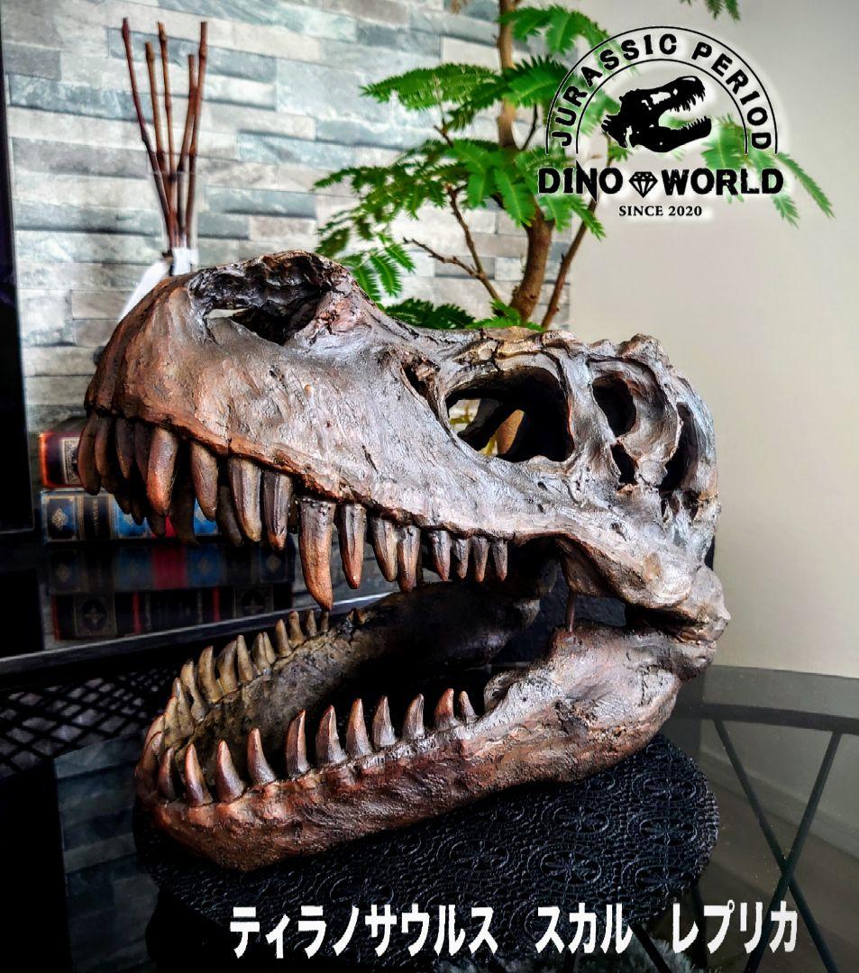 【2個セット】 ティラノサウルス トリケラトプス 頭骨 化石 レプリカ