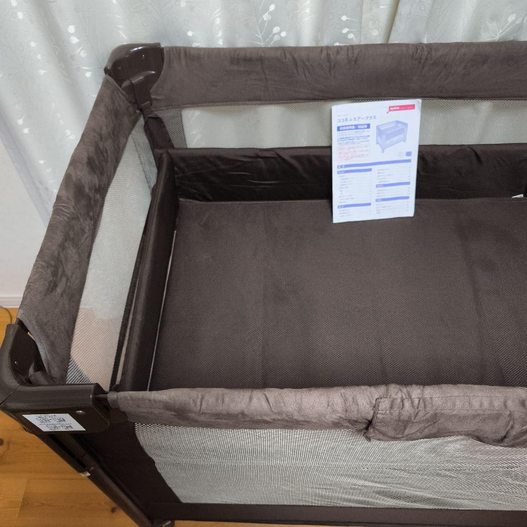 美品 Aprica ココネル エアー プラス リッチブラウン 洗えるマット元箱