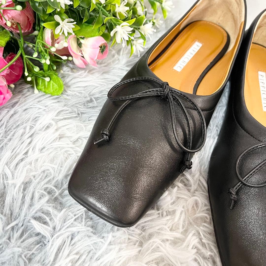美品　PIPPICHIC AMBER BALLET バレエシューズ　黒　38
