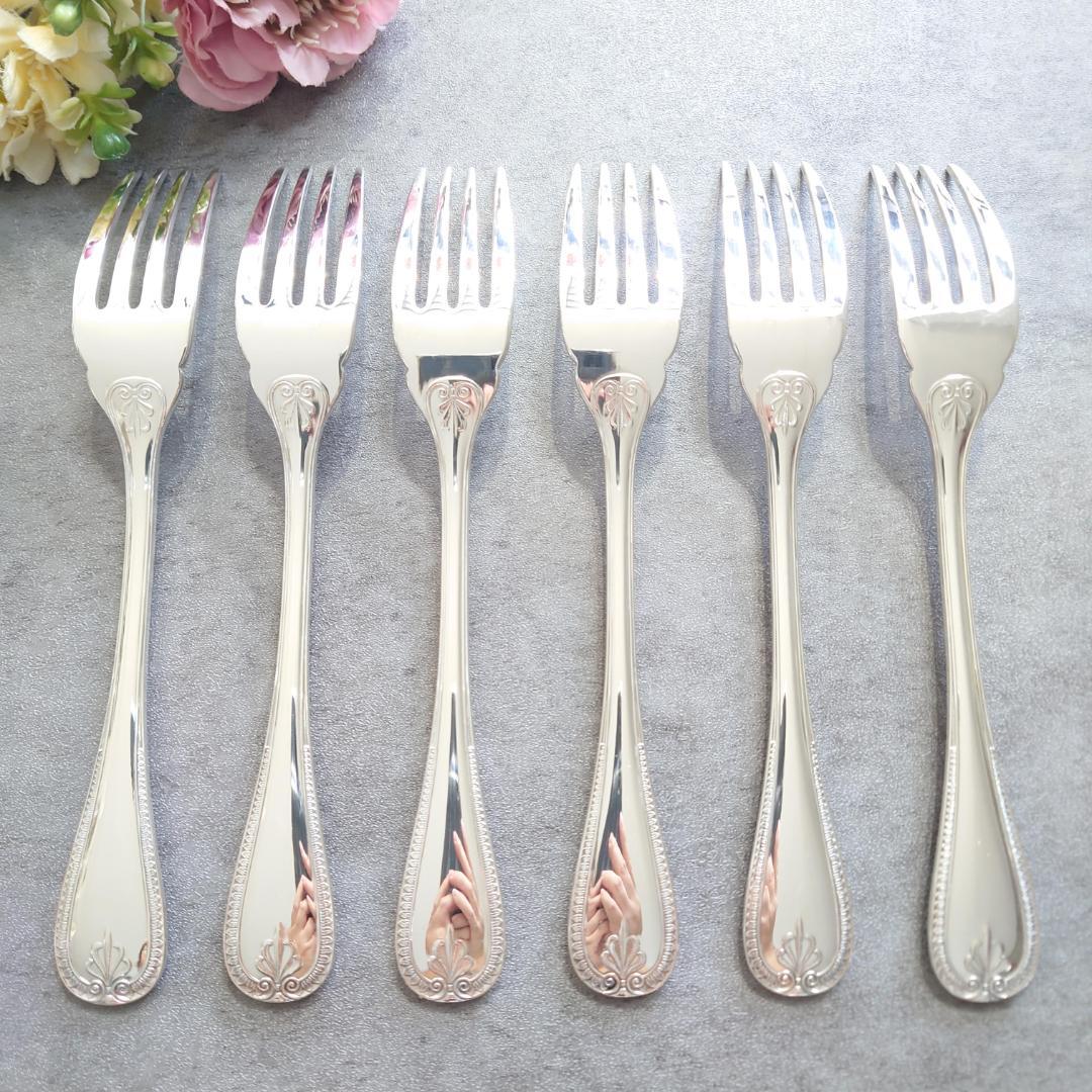 希少 美品 クリストフル マルメゾン フィッシュフォーク 6点