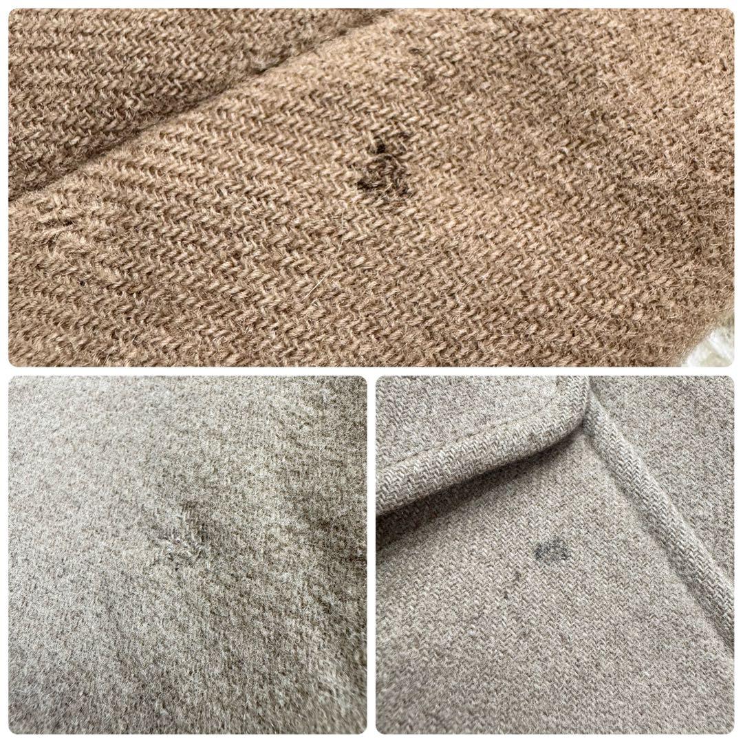 バーバリーブラックレーベル　ダッフルコート　ノバチェック　ウール　Lサイズ