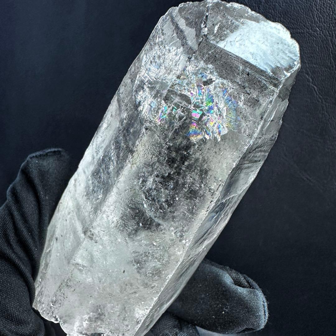 爆アレ❗️虹☆ブラックガーデンクォーツポイント ヒマラヤ水晶共生超パワーA1232