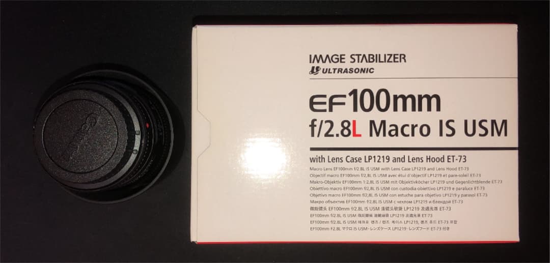 【美品】Canon EF100F2.8Lマクロ IS USM