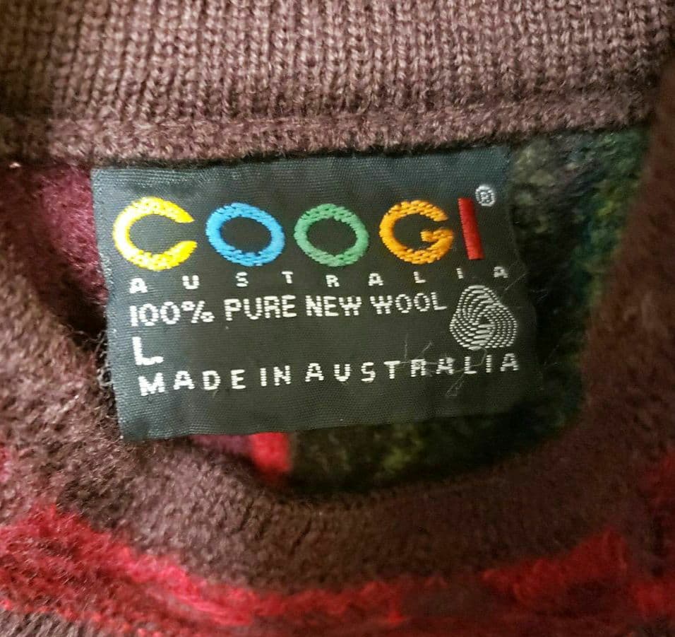 クージー 立体 編込み 3Dニット セーター 総柄 COOGI L