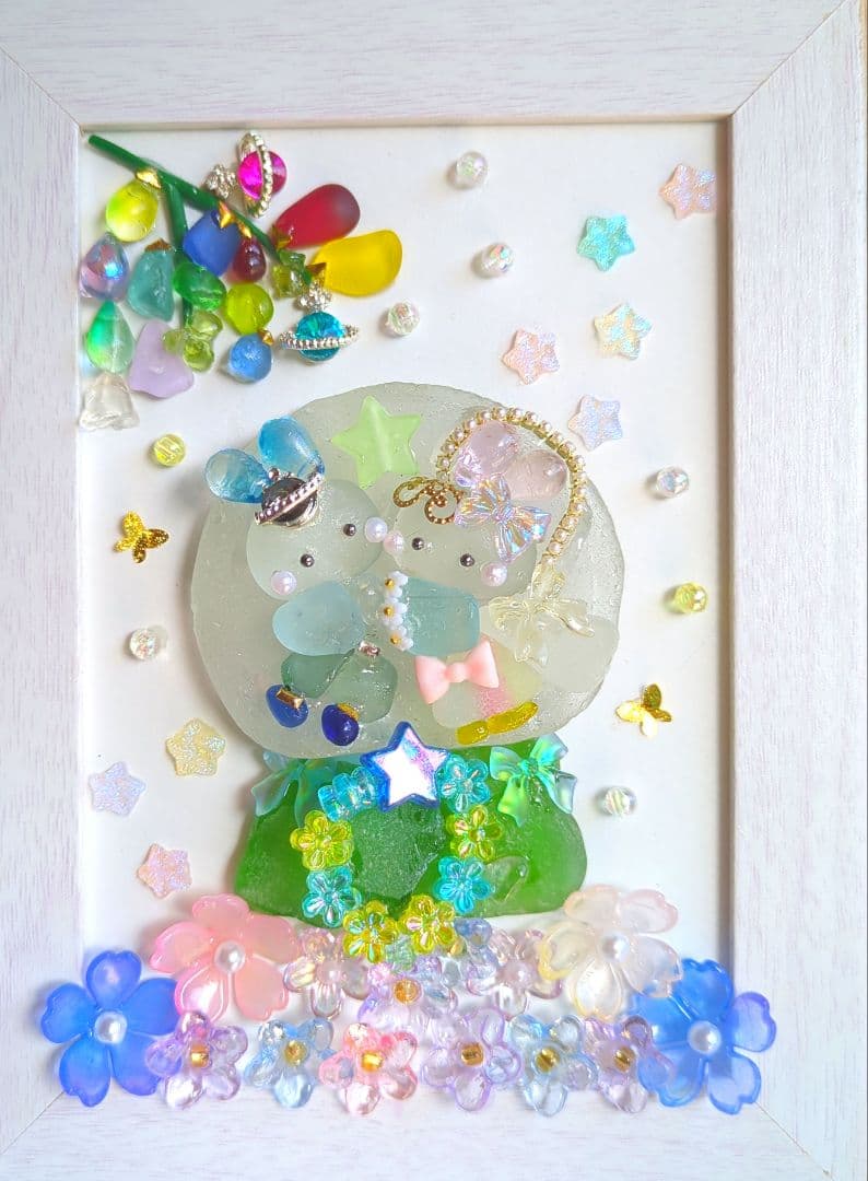 シーグラスアート　 七夕ドーム☆ 他2点　たかりん様おまとめ　お取り置き