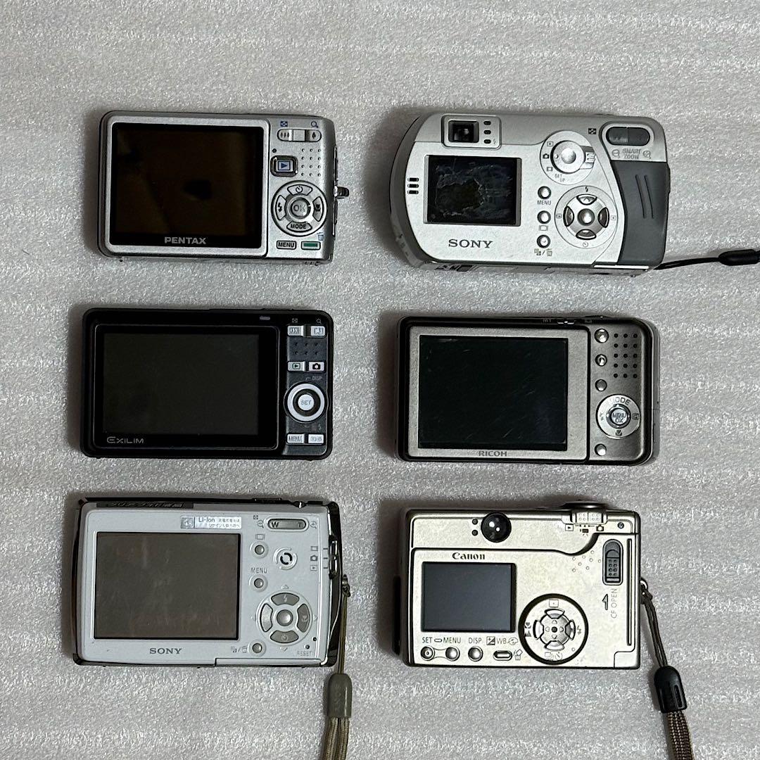 コンパクトデジタルカメラ6台セット　元箱付きも有　ジャンク　コンデジ　まとめ売り