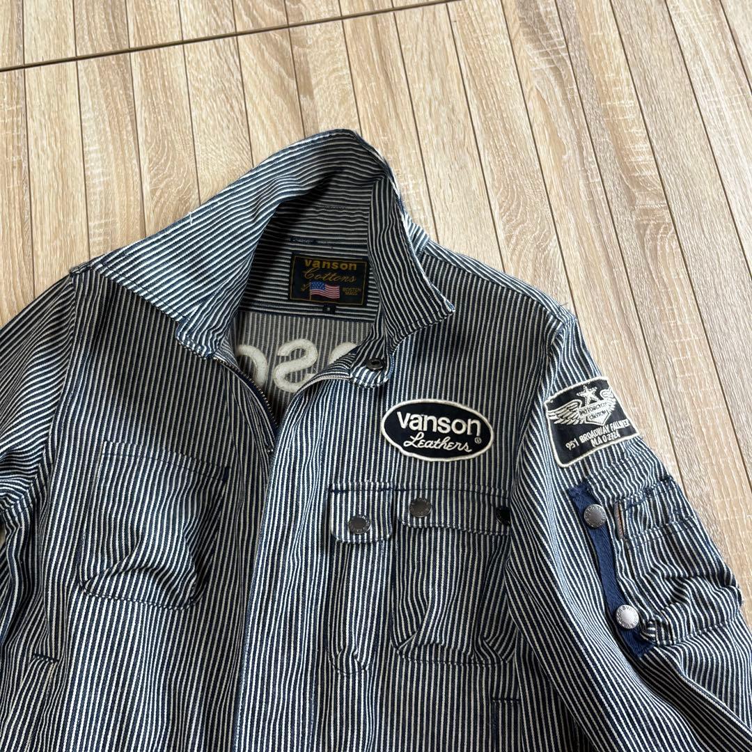 バンソン　オーバーオール　サイズＳ ストライプ