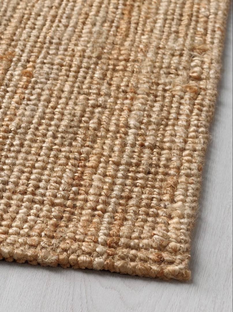 IKEA LOHALS ローハルス / ブラウンジュートラグ 長方形