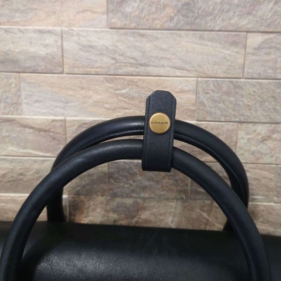 COACH　コーチ　ウール×レザー　2WAY　ショルダーバッグ　ビジネスバッグ