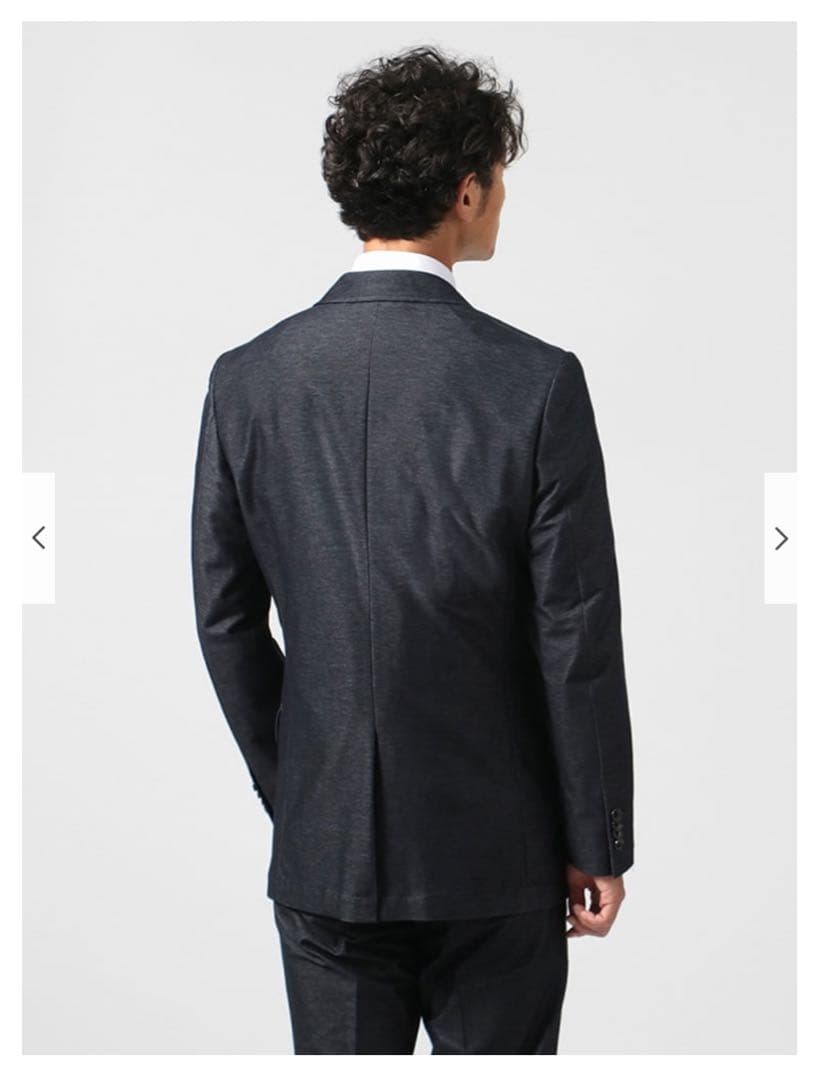 はるやま　EDWIN　スーツ　セットアップ　スリーピース　デニム調