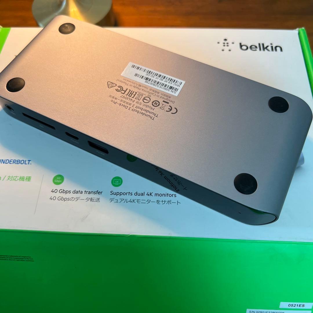 Belkin Thunderbolt 3 Dock USBハブ