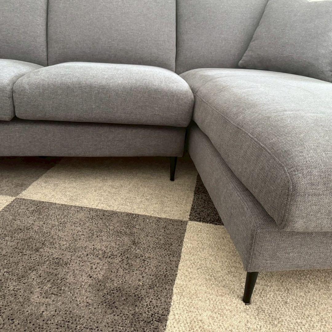 都内23区配送無料✨ニトリ　カウチソファ　2人掛け　3人掛け　グレー　美品