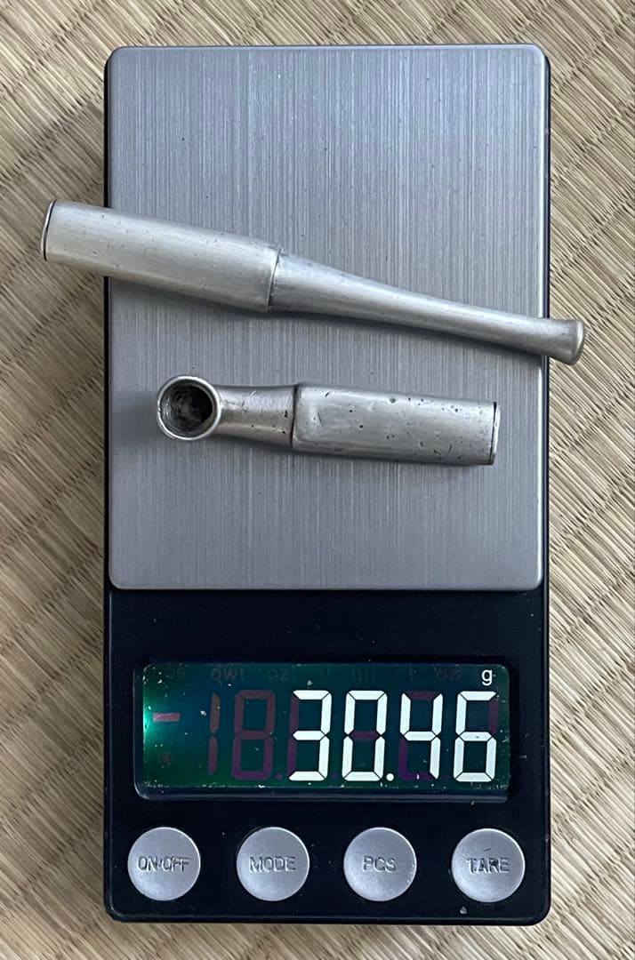 純銀　キセル　煙管　木箱有　30g