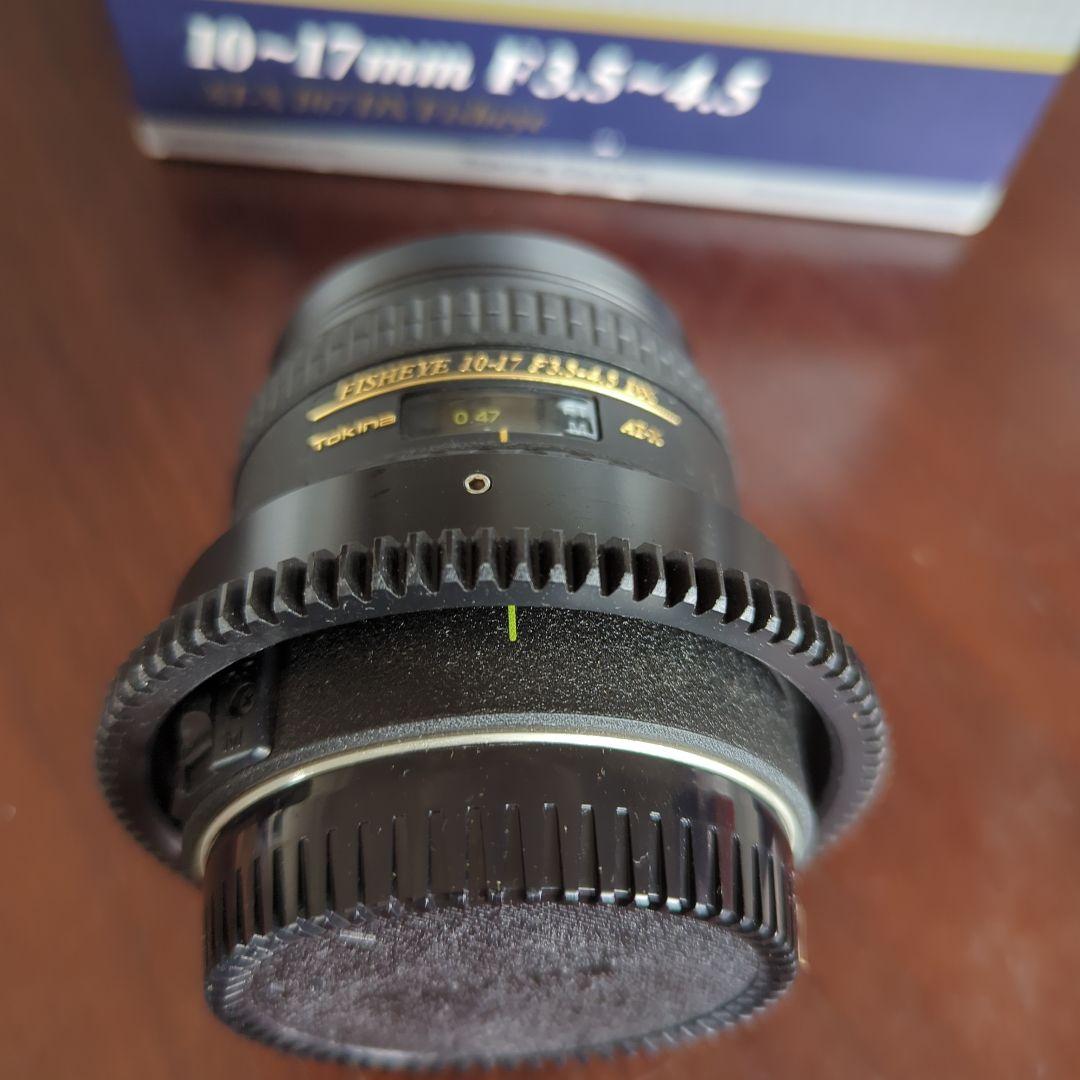 Tokina　Fisheyeレンズ10-17mm ズームギア付！