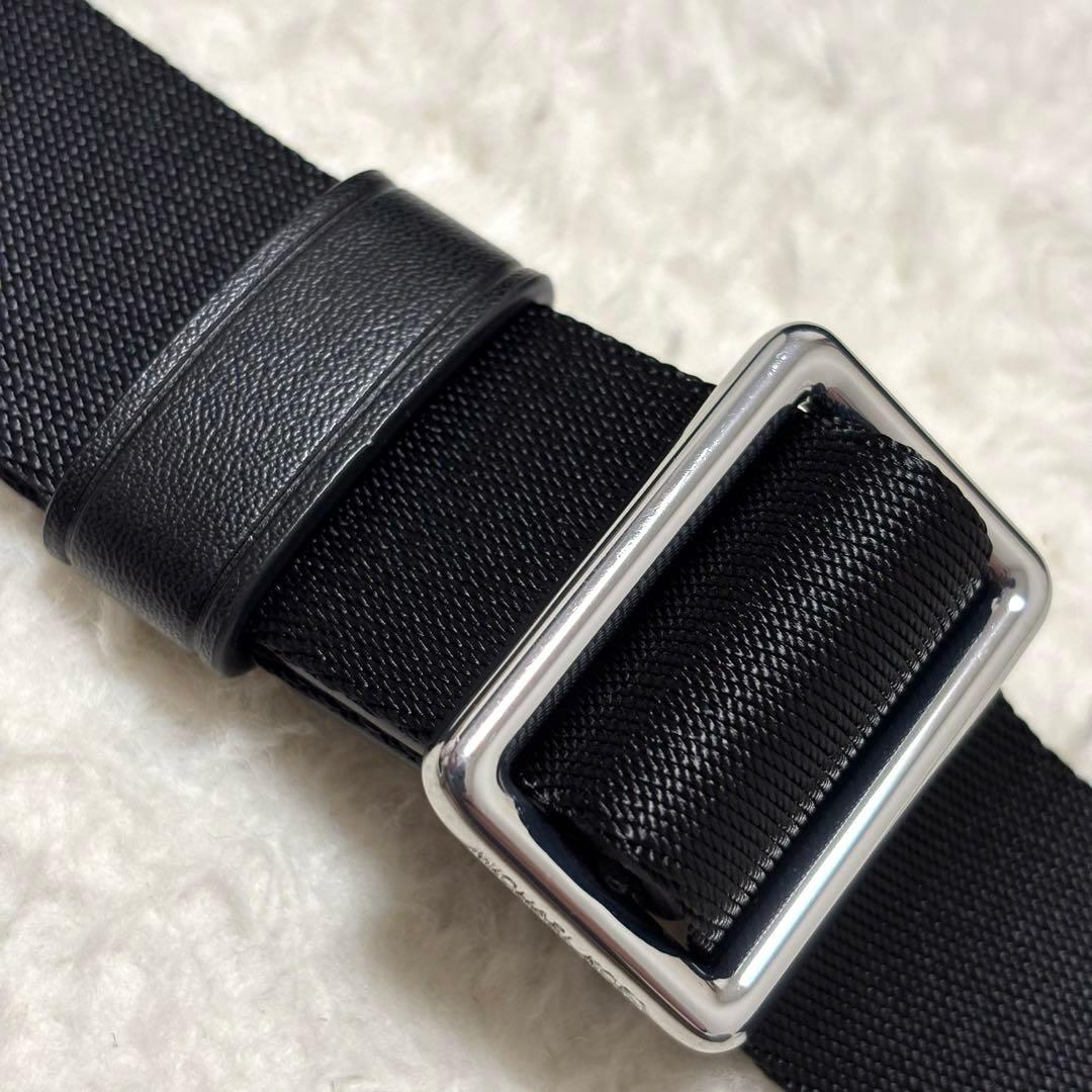 美品 マイケルコース レザー カメラバッグ ショルダーバッグ シボ革 ブラック