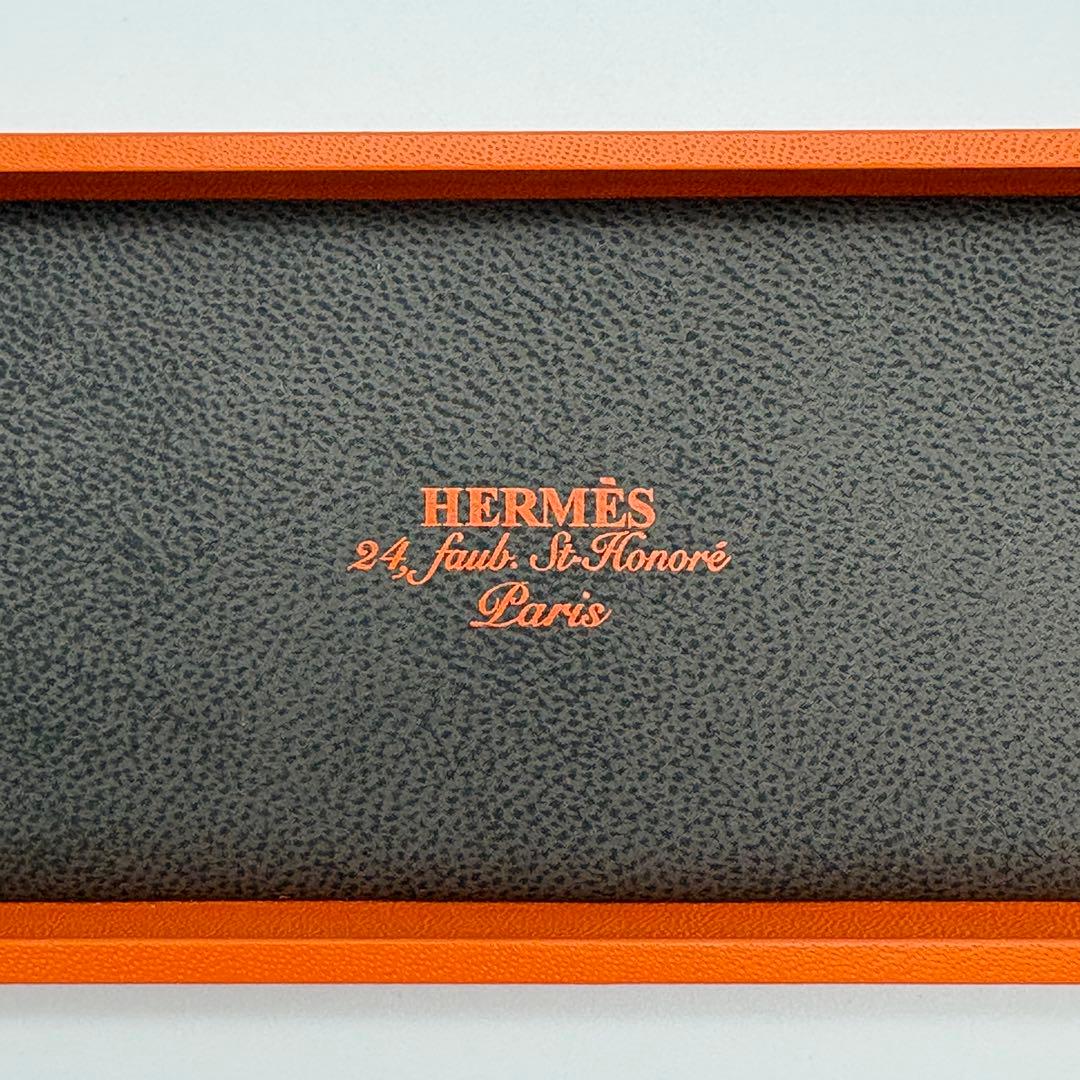 HERMES 空箱のみ ギフトBOX オレンジ 袋付き ショッパー 長方形