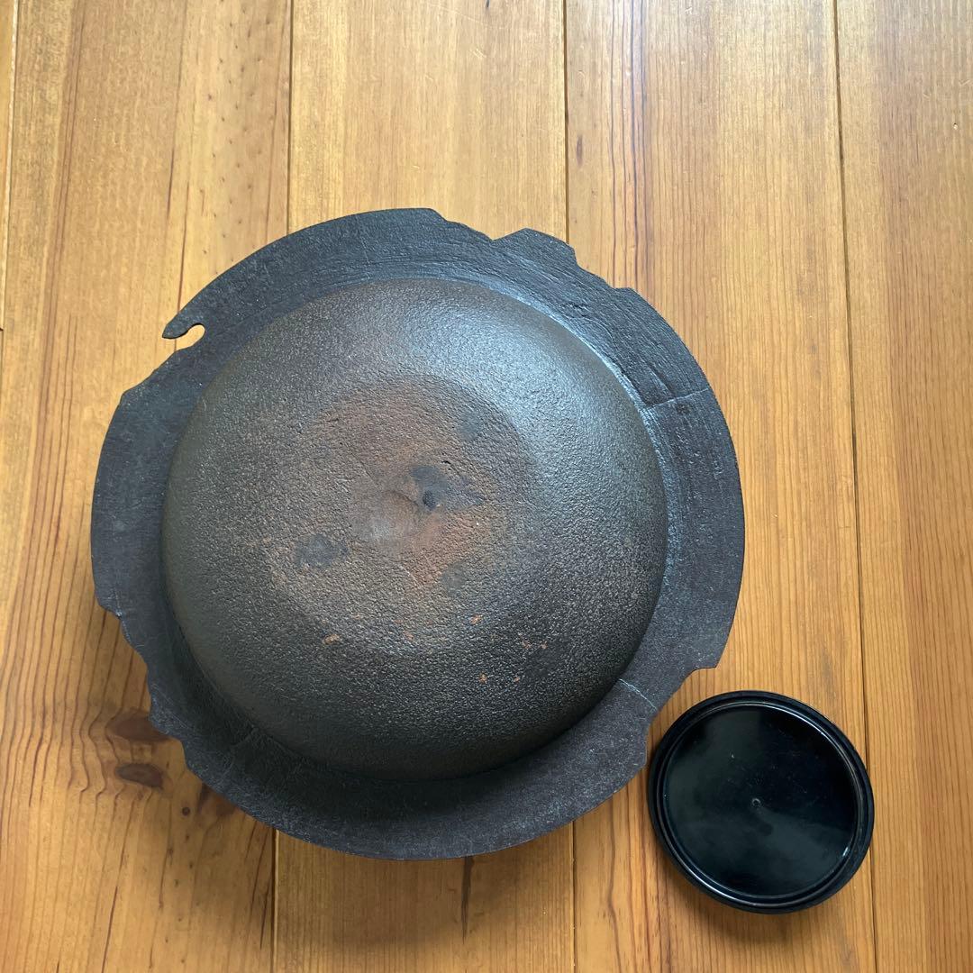 茶道具　釜　透木釜　透木二ケ