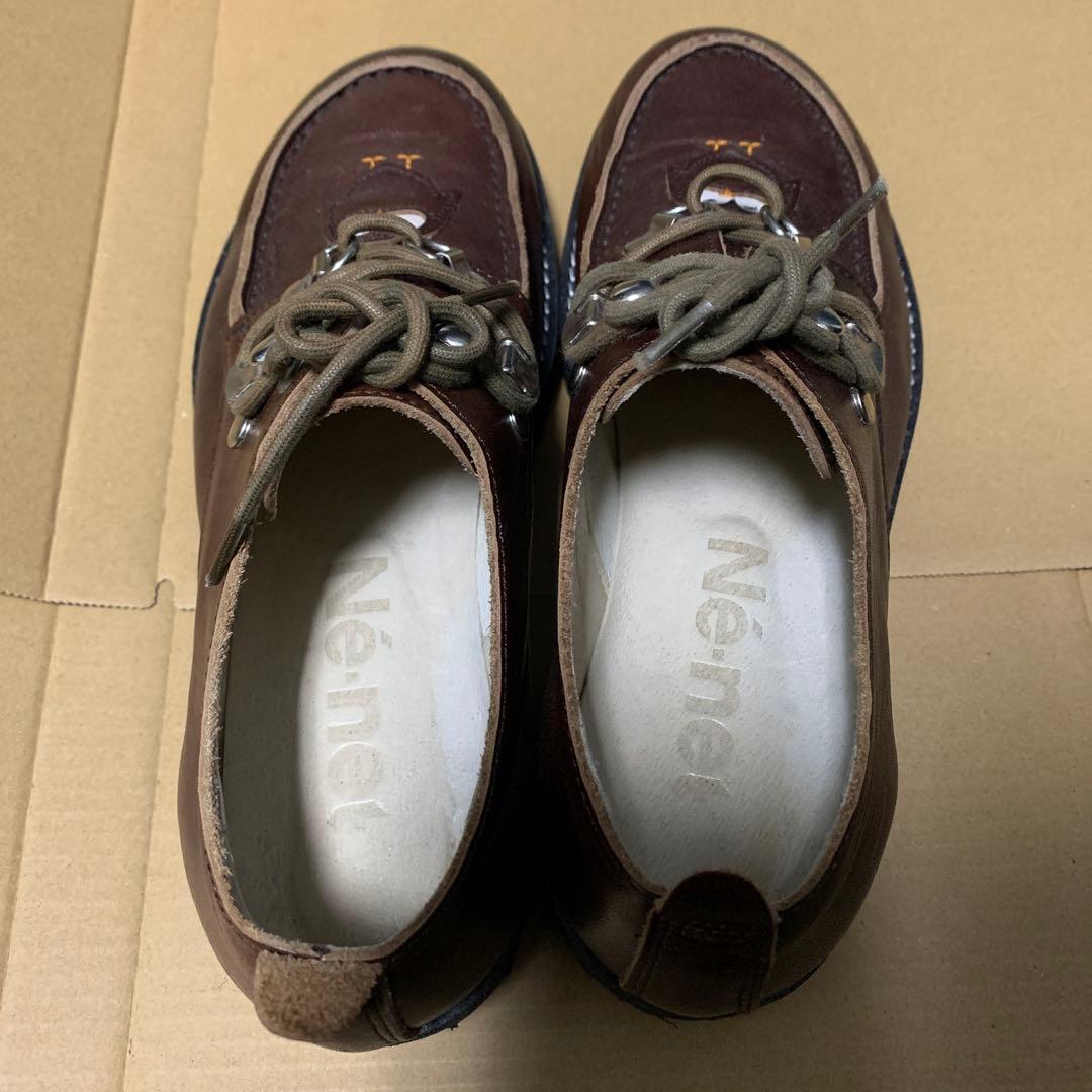 Ne-net フクロウ　ホーホーブーツ　レザーシューズ