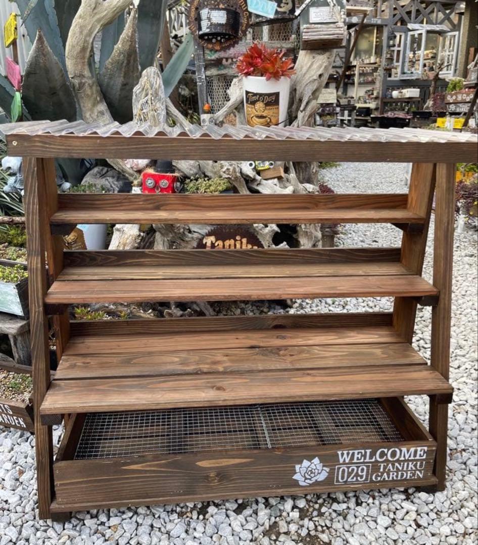 多肉植物棚　GAI-TO2（棚＋トレー）透明トタン屋根