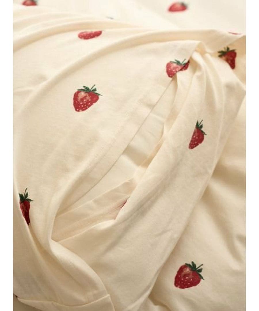 ジェラピケ　寝具　シングル　3点セット　いちご柄　新品