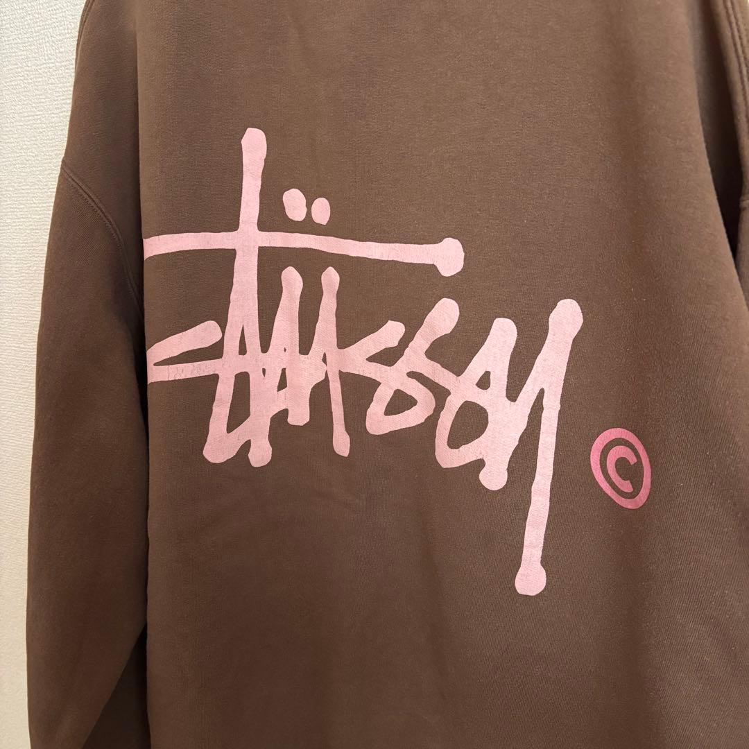 STUSSY ステューシー　スウェット　ブラウン　XL