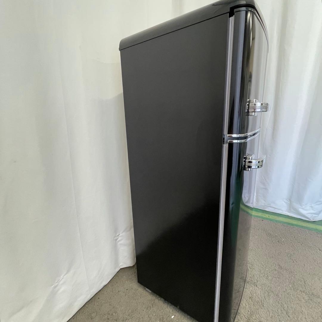 383⭕️冷蔵庫　アイリスオーヤマ　一人暮らし　小型　ブラック　安い　設置無料