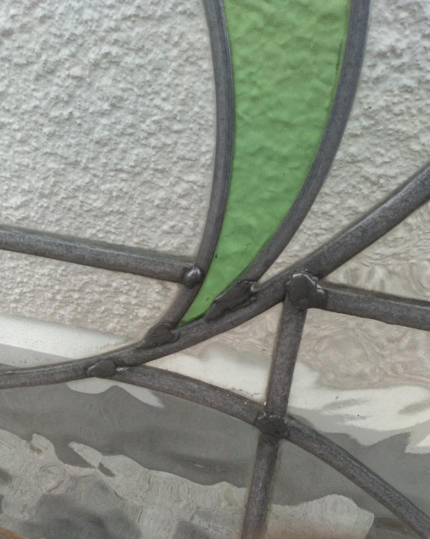 ステンドグラス大　窓枠３枚　中国五県・九州北部・近畿西部の方に限定