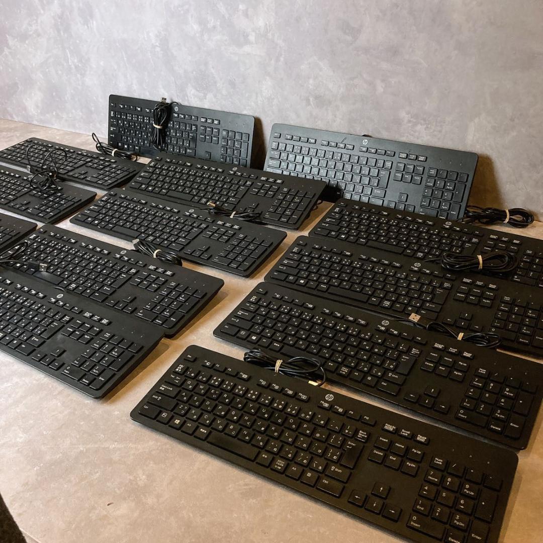 HP USBキーボード 13台セット　　キーボード　まとめ売り　ノートパソコン