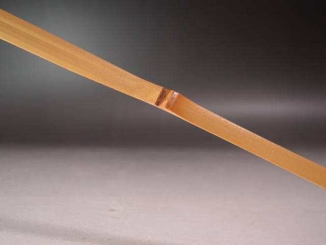 ★　黒田辰秋　自作茶杓　風花　優しい線を描いた一品です★x468