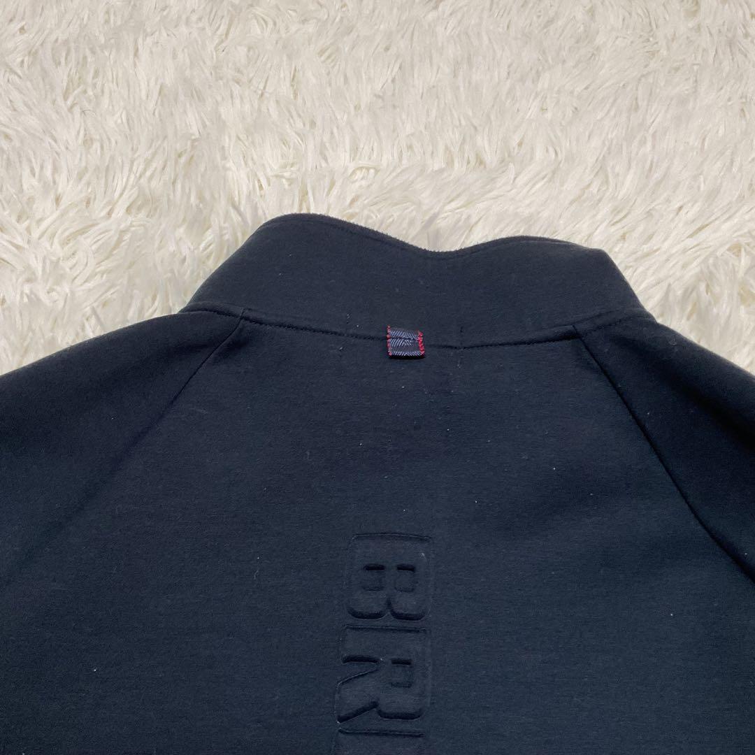 BRIEFING ハーフジップ スウェット 3Dロゴ ネイビー Mサイズ