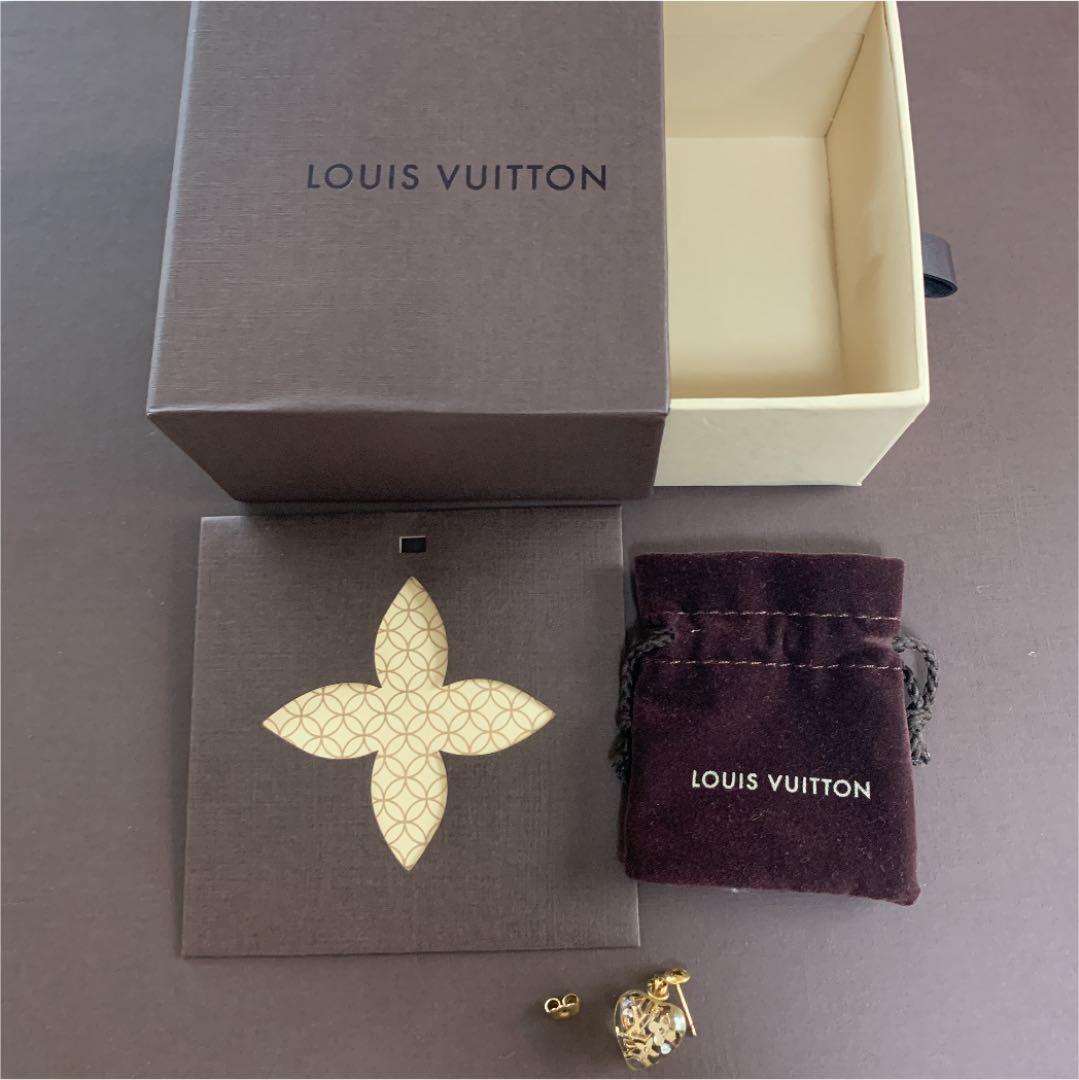 【片方】LOUIS VUITTON アンクルージョン　クリア　ピアス
