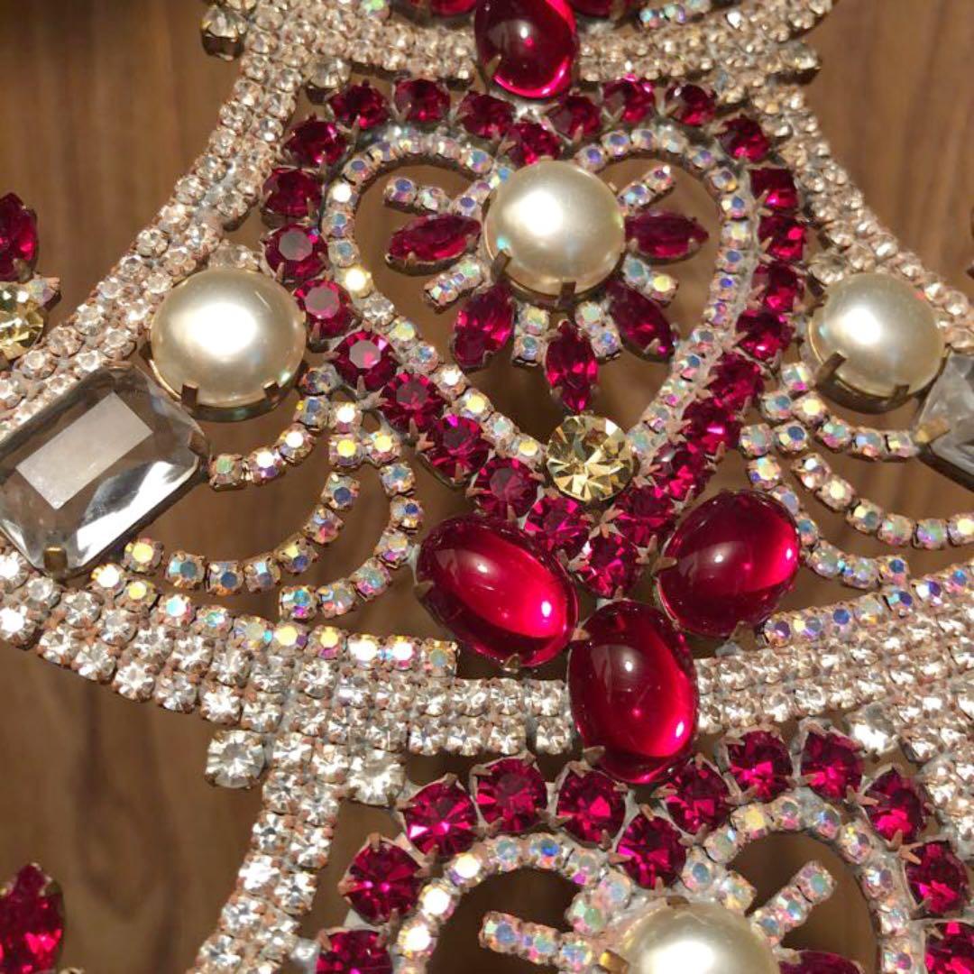 【大サイズ】チェコガラス ラインストーン クリスマスツリー