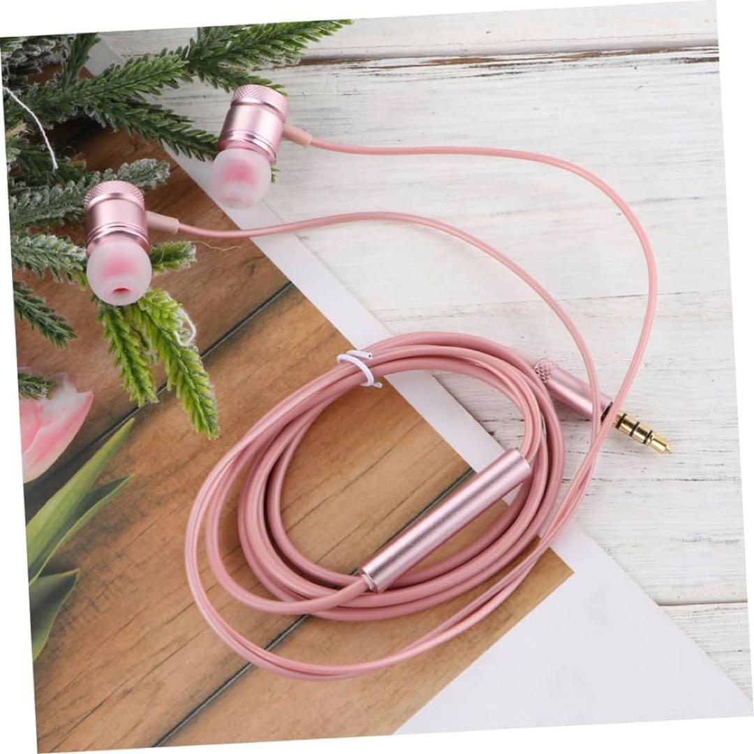 イヤホン ノイズキャンセリングイヤホン 有線 ピンク