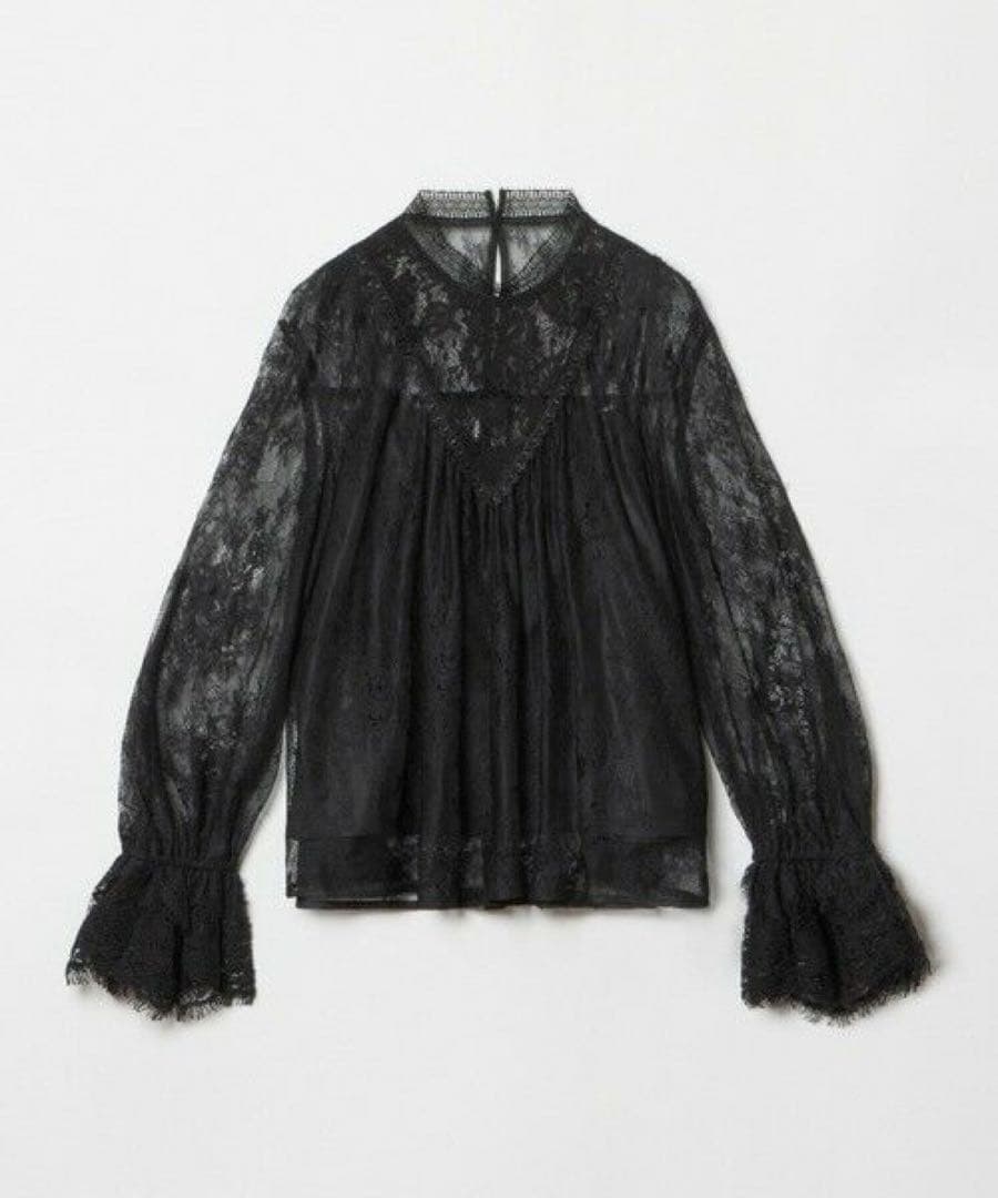 新品未使用　アルアバイル　レースBOHOブラウス　ブラック　ルルウィルビー