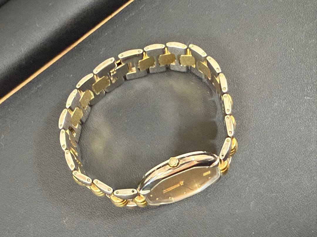 Christian Dior オクタゴン 腕時計 ゴールド文字盤 シルバー