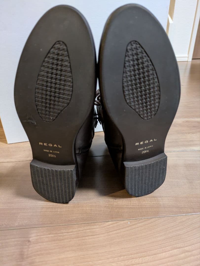 宝物☆REGAL ダークブラウン レースアップ ショートブーツ 23.5