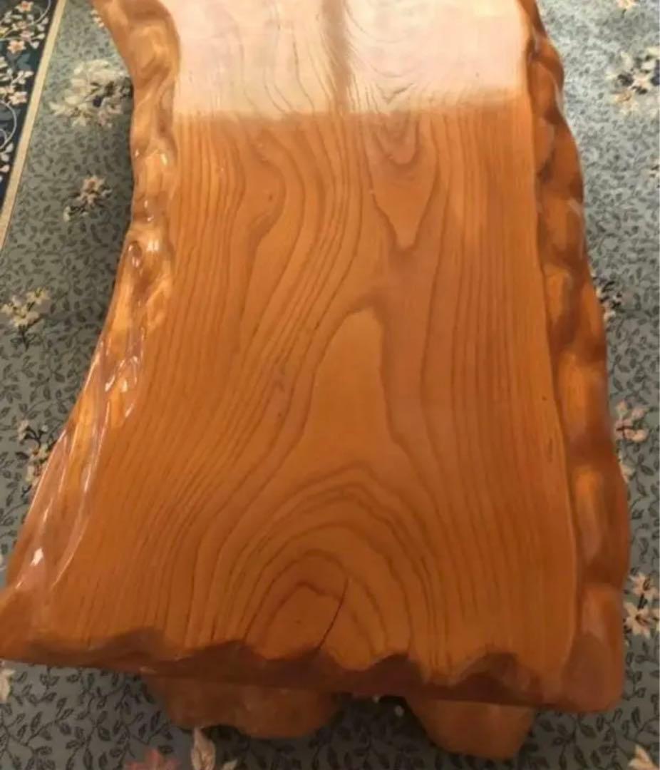 希少 一枚板 ローテーブル 無垢材 天然木 日本製 木目美しい