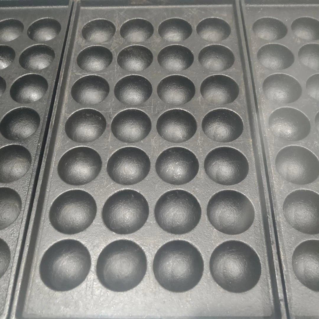 たこ焼き鉄板のみ28穴×3連（3枚）フチ高 鉄鋳物 283SH用　IKK伊東金属