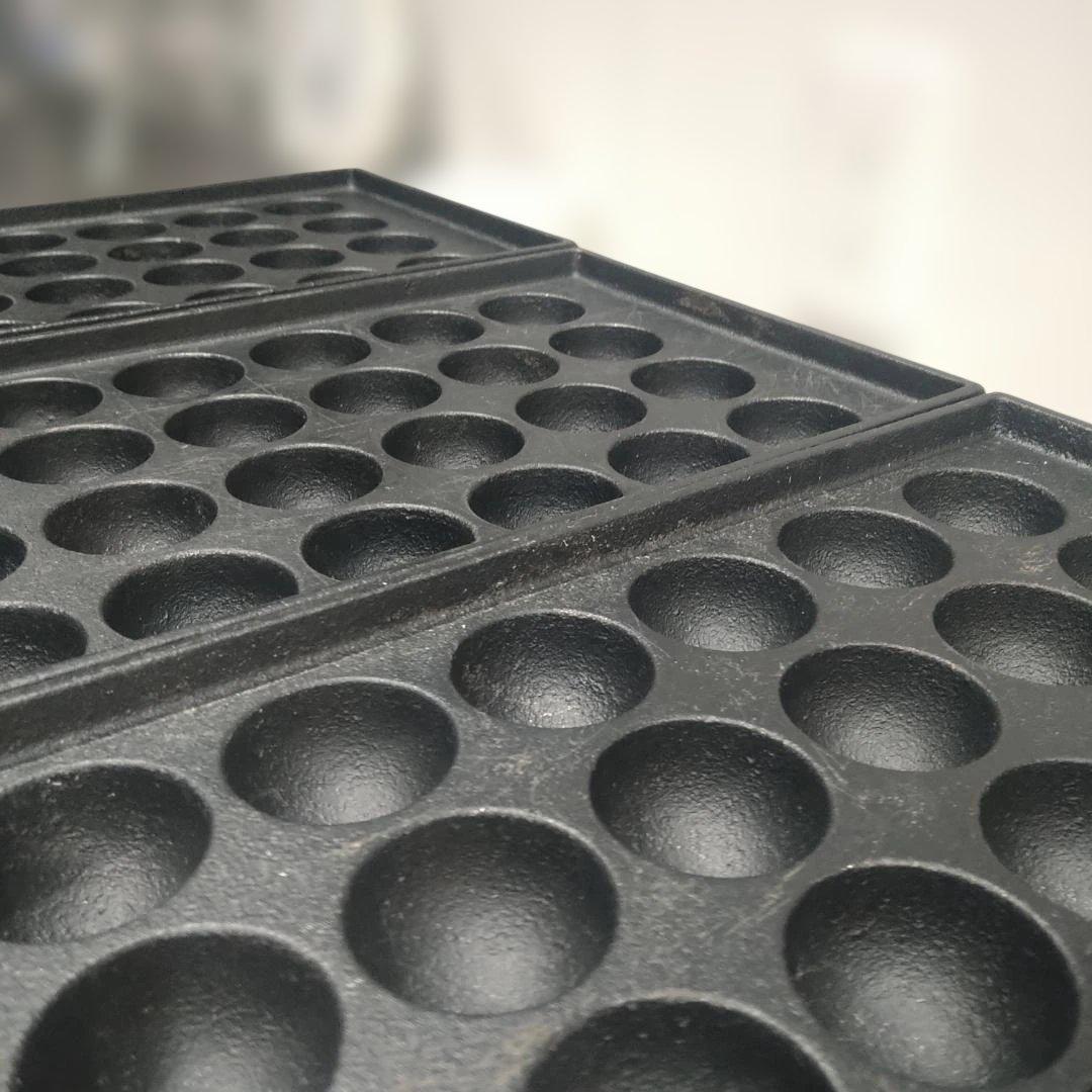 たこ焼き鉄板のみ28穴×3連（3枚）フチ高 鉄鋳物 283SH用　IKK伊東金属