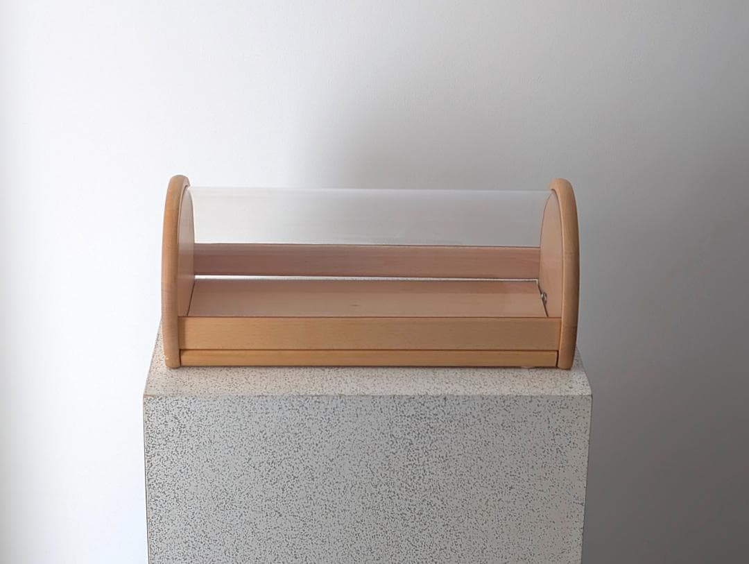 80s ビンテージ Bodum ブナ材 ブレッド ディスプレイ ケース 大きめ