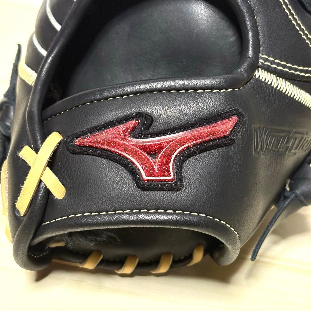 【美品】MIZUNO WILLDRIVE RED U-Plus 軟式 グローブ
