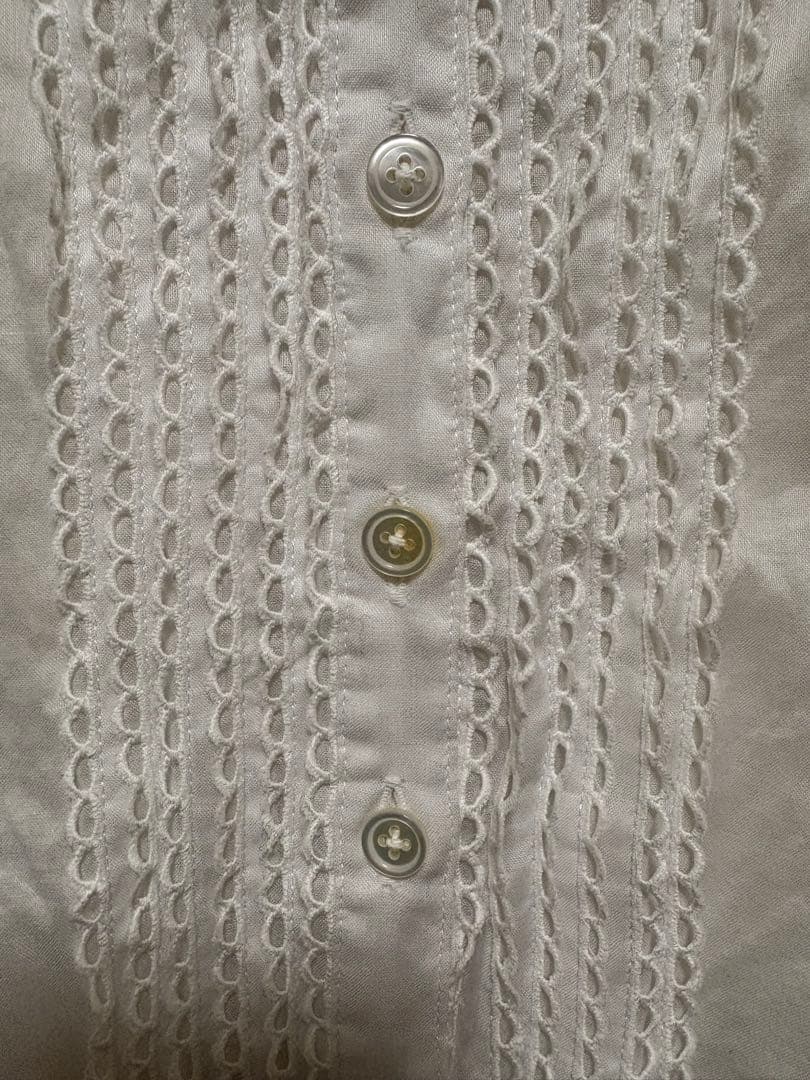 ピンクハウス 綿ローン 段々レース襟 ブラウス カネコイサオ