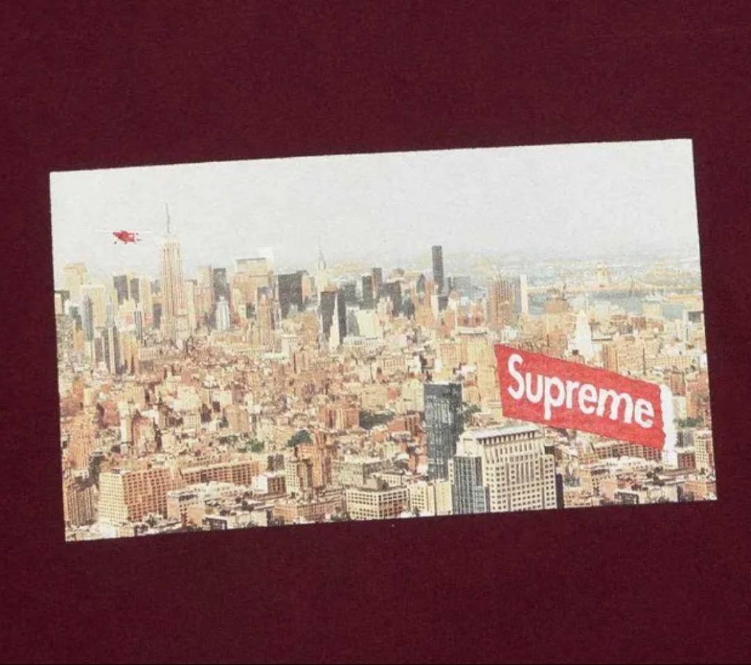 Supreme Aerial Crewneck Burgundy スウェット M