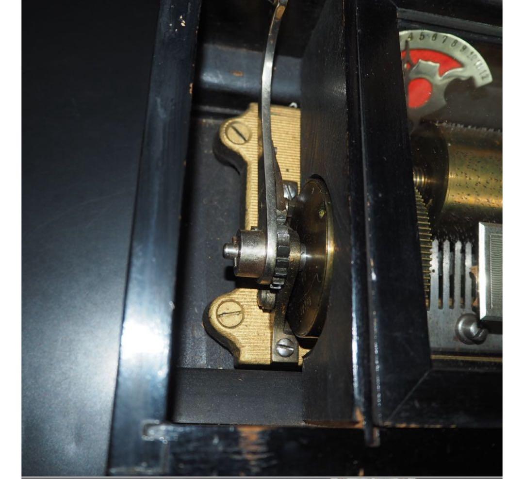 送料無料博物館級19世紀半ば頃スイス製オルゴール　稼働品幅48ｃｍ重8.3ｋｇ★