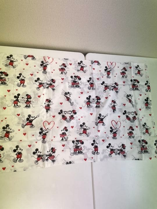 ミッキー ミニーマウス ハート バレンタイン ベッド シーツセット/新品
