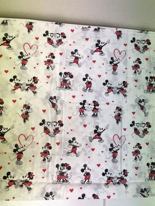 ミッキー ミニーマウス ハート バレンタイン ベッド シーツセット/新品