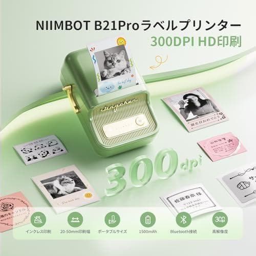 ANIIMBOT B21Pro サーマルプリンター スマホ対応 ラベルライター