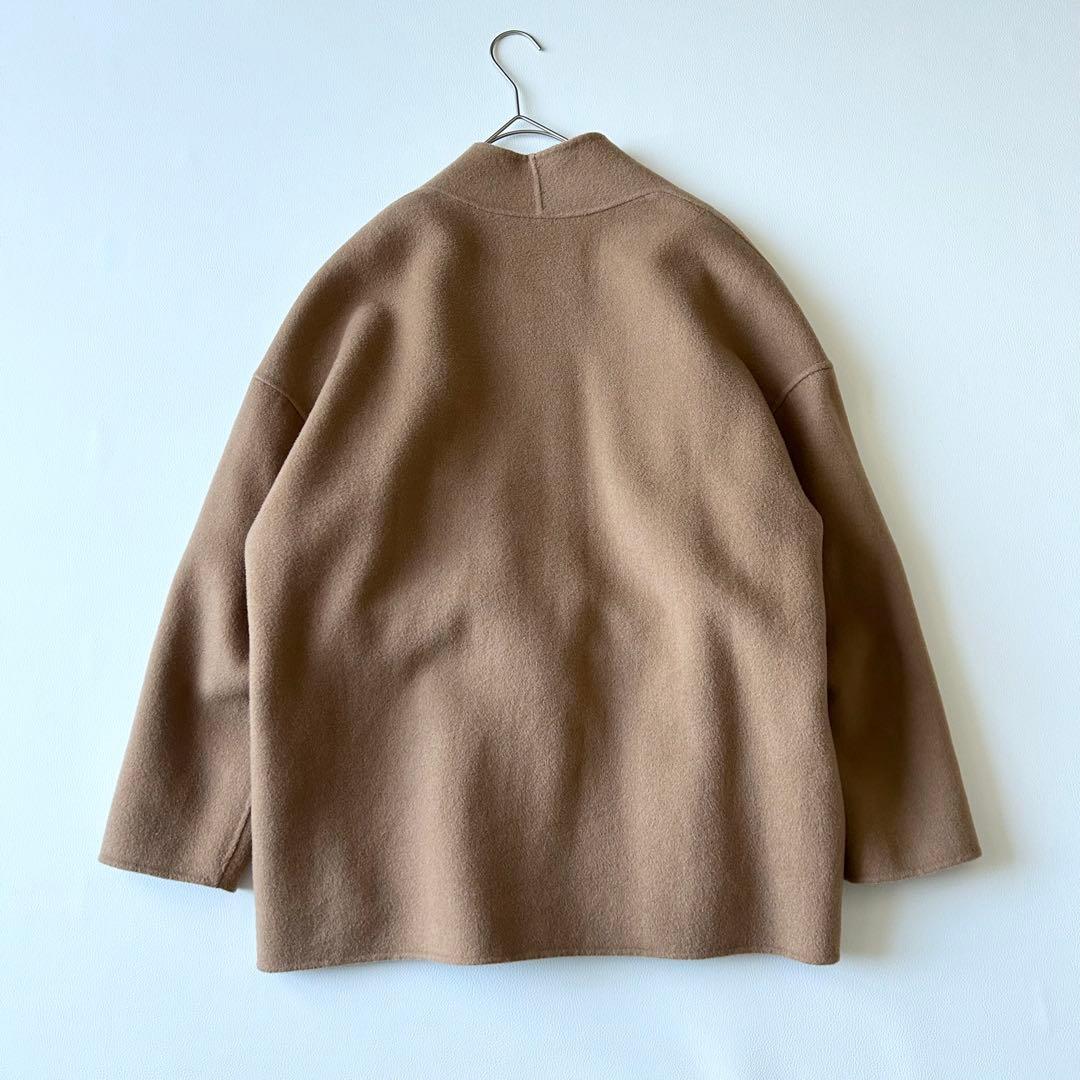 3069y美品 na.eアリュールリバーコート キャメル ベルト付き