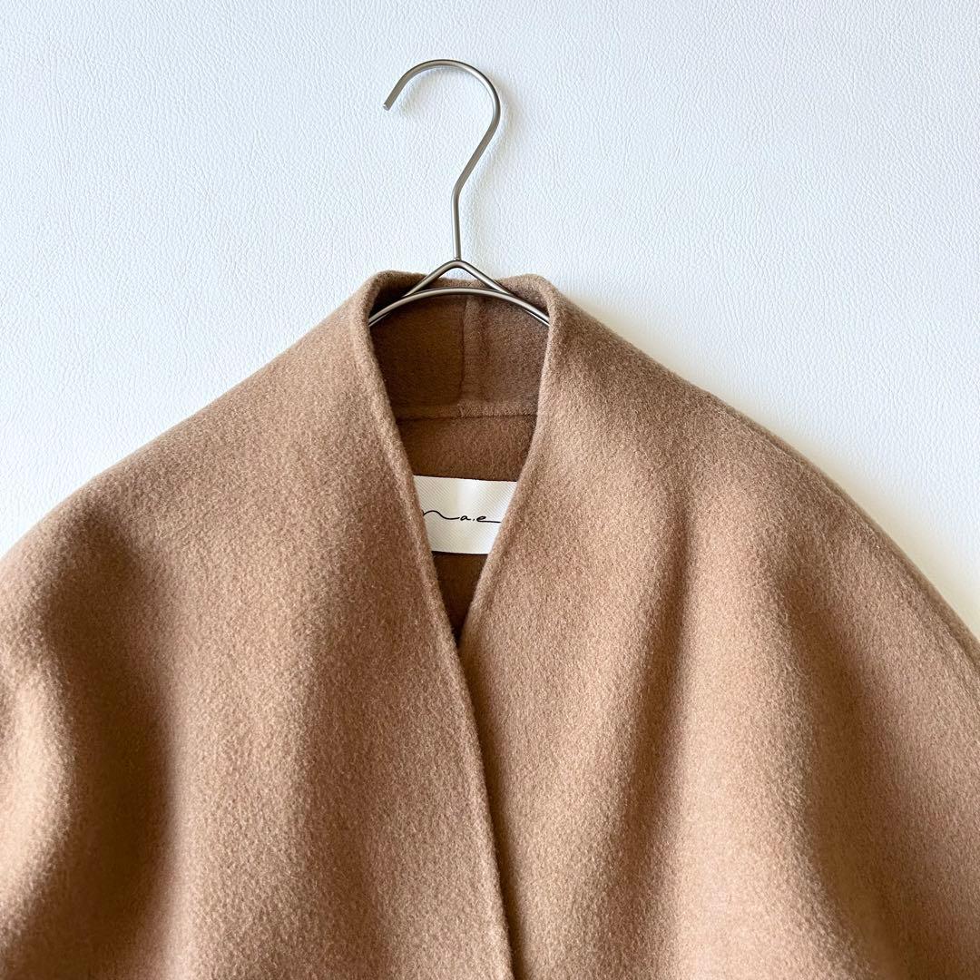 3069y美品 na.eアリュールリバーコート キャメル ベルト付き
