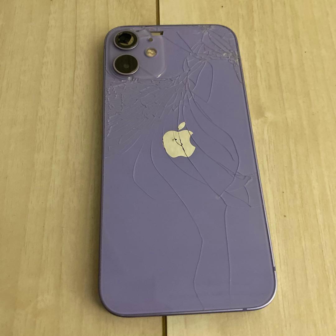 部品取り用のみ　動作不良　SIM無し　Apple iPhone12パープル 本体